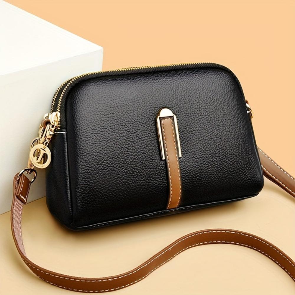 Mila Litchi-Embossed Crossbody Bag - view 2