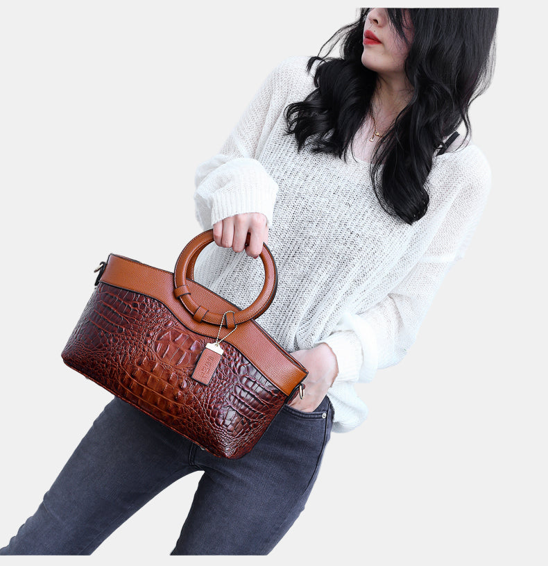 Jaye Crocodile-Pattern Handbag - view 5