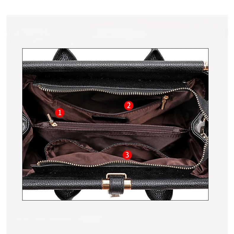 Evelina Croc-Embossed Handbag - view 6
